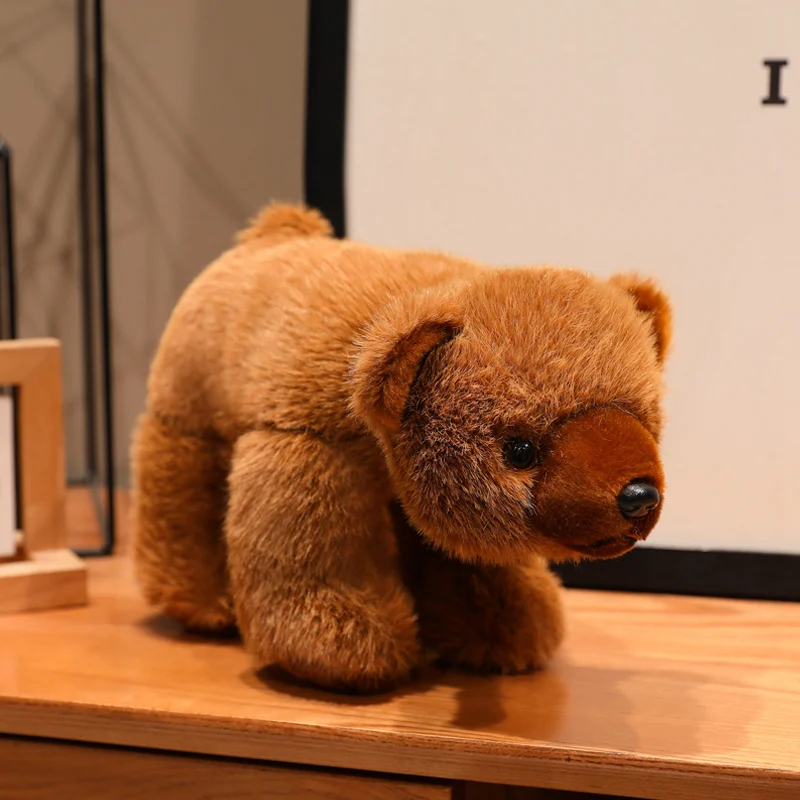 Urso De Pelúcia Realista De Desenho Animado (marrom, 38 Cm)