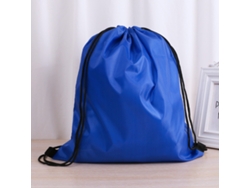 Mochila Con Cordón De 2 Piezas, Estuche Gimnasio, Bolso Hombro Cordón, Azul Resistente Al Agua Almacenamiento Inteligente Para Baño Y