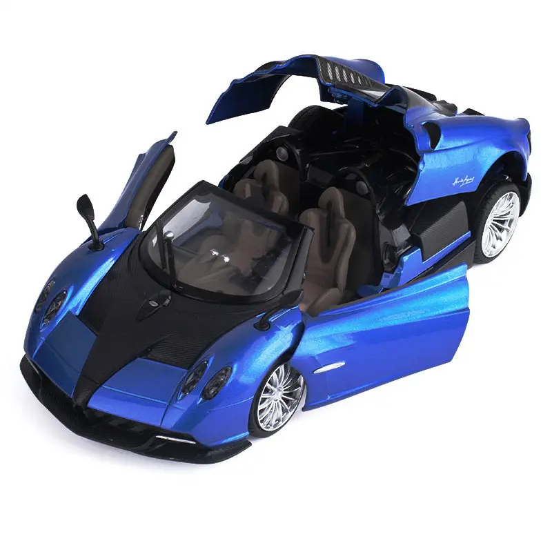 (azul) Modelo De Superdeportivo A Escala 1:24, Modelo De Juguete En Miniatura De Metal