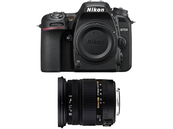Kit Cámara Réflex NIKON D7500 + Sigma 17-50 DC OS EX HS