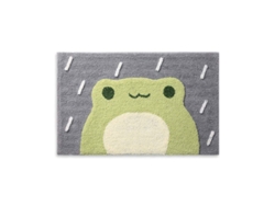 Alfombrilla De Baño Oyo Con Estampado De Ranas De Dibujos Animados, Absorbente Y Antideslizante, Con Elegante Diseño Aterciopelado.
