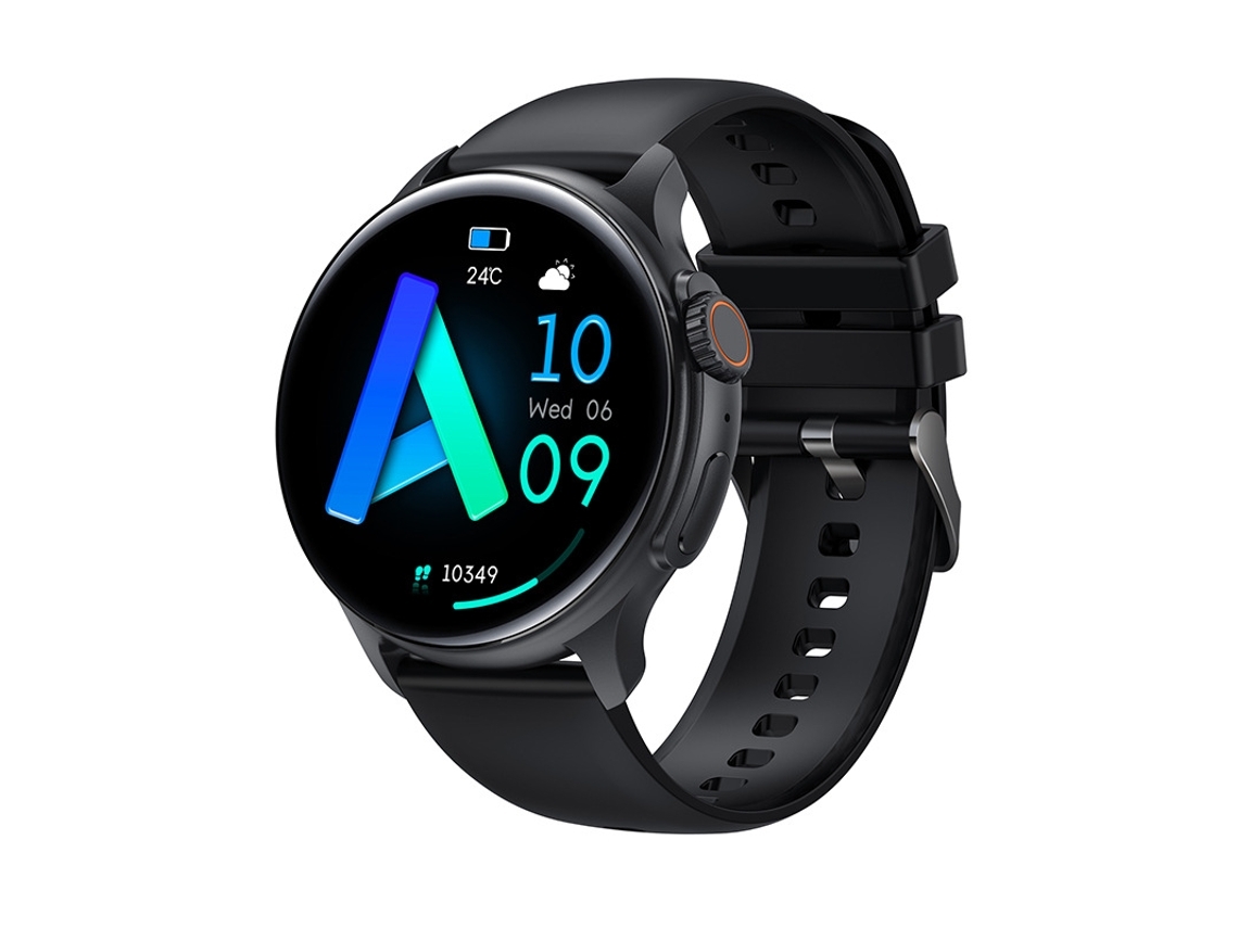 Reloj Inteligente 1 43 Pulgadas Pantalla HD Amoled Más De 100 Modos Deportivos Ip68 Resistente Al Agua Negro