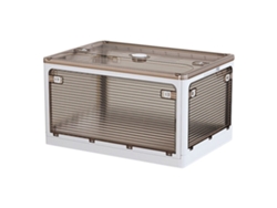 JOYBOS Caja de almacenamiento plegable 116 L multifuncional color blanco.
