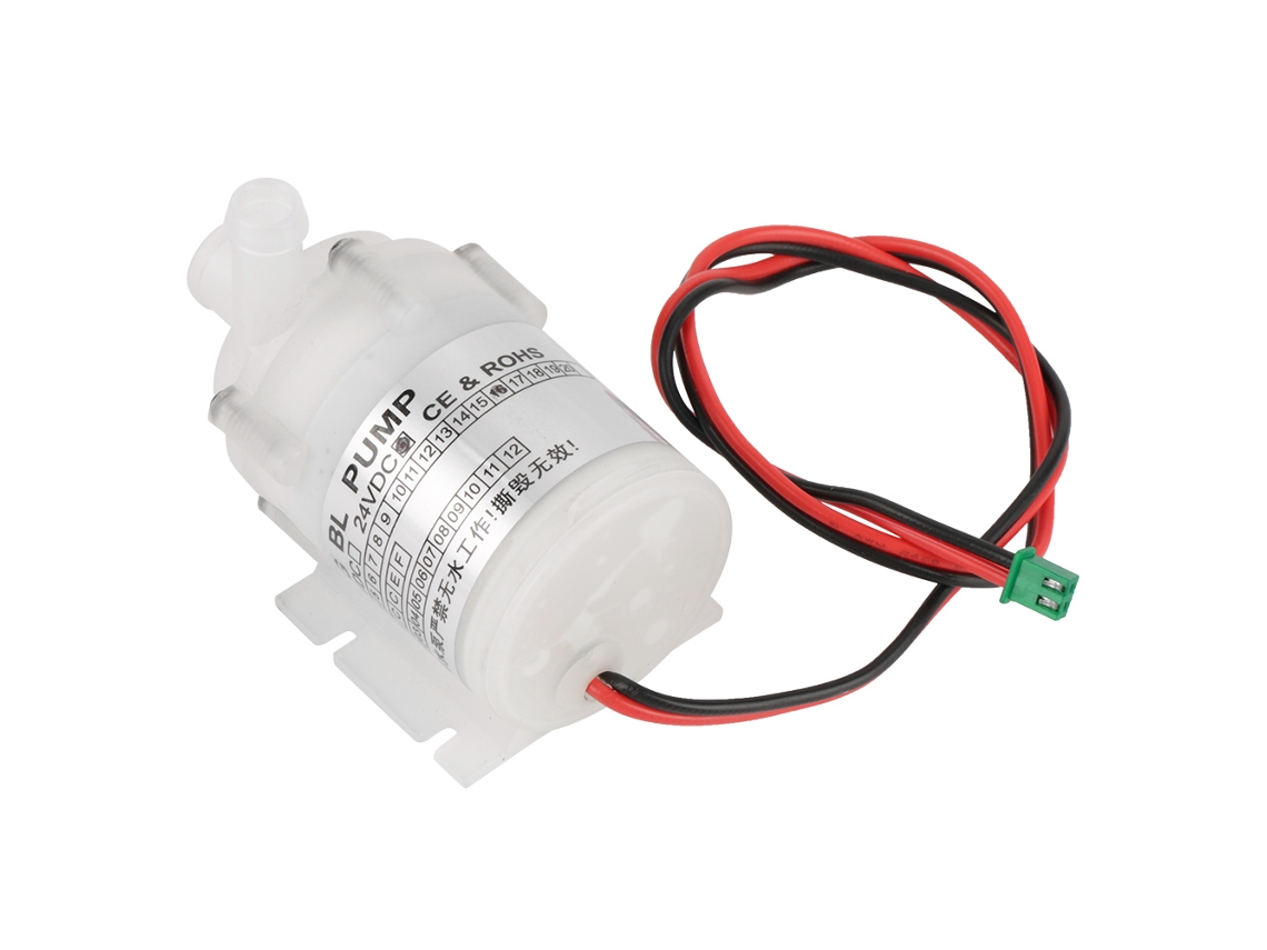 Minibomba de agua eléctrica blanca, resistente al calor, silenciosa, 24 V 10 W, sin escobillas, de plástico, ecológica.