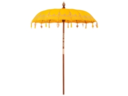 Sombrilla de patio Vidaxl de algodón amarillo x 260 cm ((210 220))