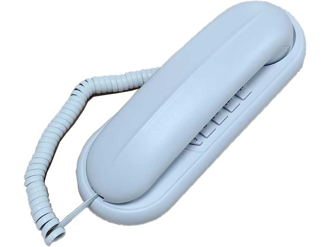 Teléfono miniatura de pared para uso fijo, sin llamadas, con cable para uso doméstico. SFUSHOS