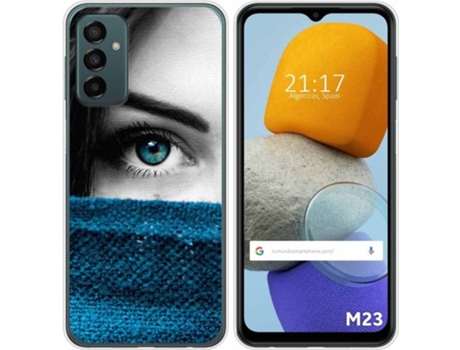 Carcasa para Samsung Galaxy M23 5G TUMUNDOSMARTPHONE Dibujos Ojo Multicolor
