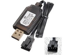 Yunique Cargador Usb Para Baterías Lipo 7.4v 2s Sm 4p Rc Coches/Barcos/Drones Negro Yunique Green Clean Power