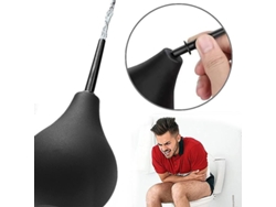 Dan26-kit De Enema De Vidrio Negro 220ml Para Limpieza Anal Vaginal Unisex Dkp