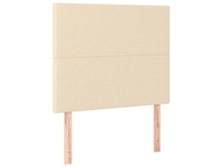 Maison Exclusive - Cabecero De Cama De Tela Color Crema 80x5x118/128 Cm
