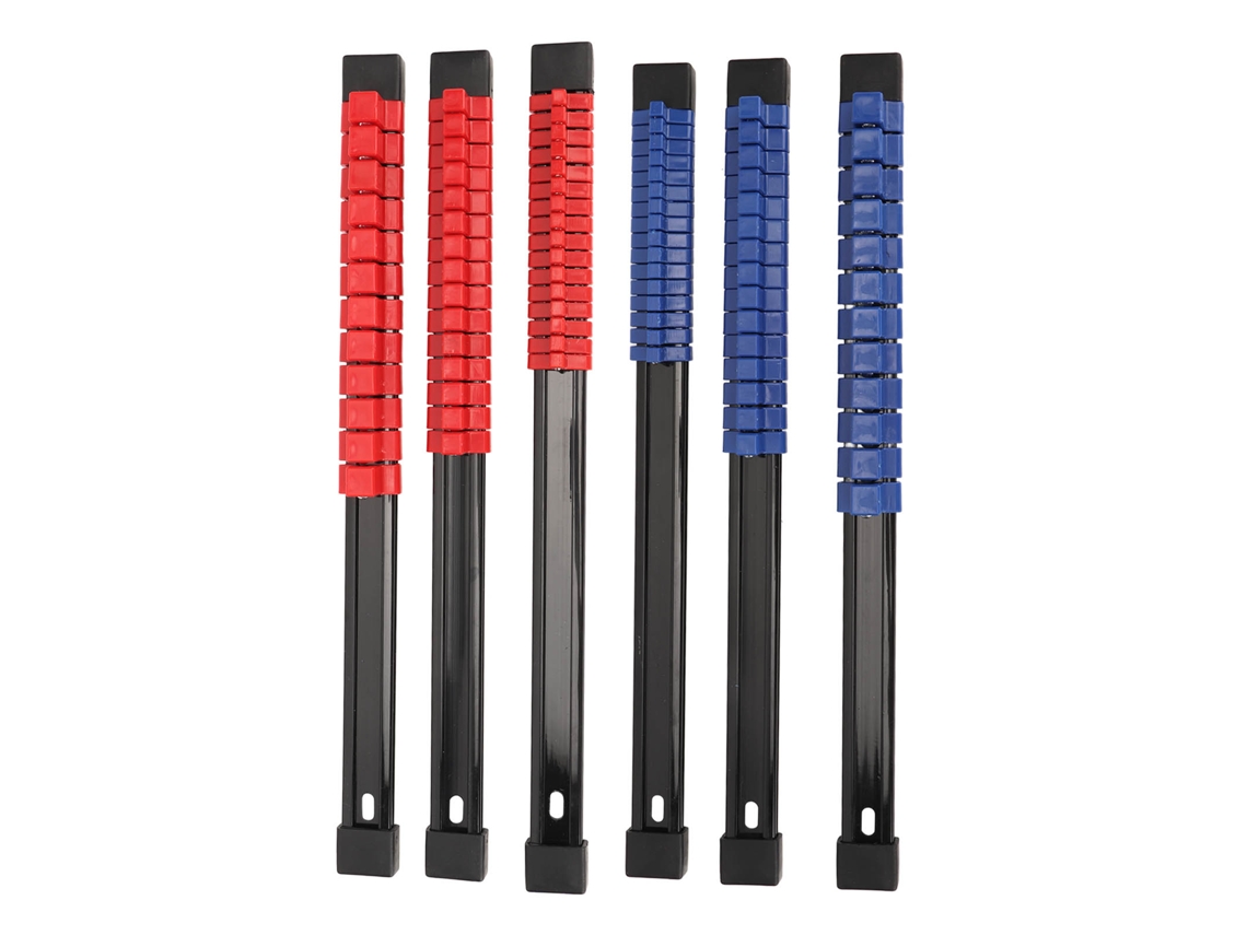 Soporte De Plástico Multiusos Para Llaves De Vaso De 1/2", 3/8" Y 1/4" Para Armario De Herramientas (6 Unidades)