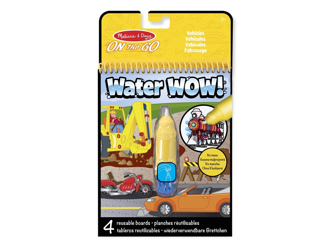 Jogo de Mesa MELISSA & DOUG Water Wow! Vehicles (3 Anos)