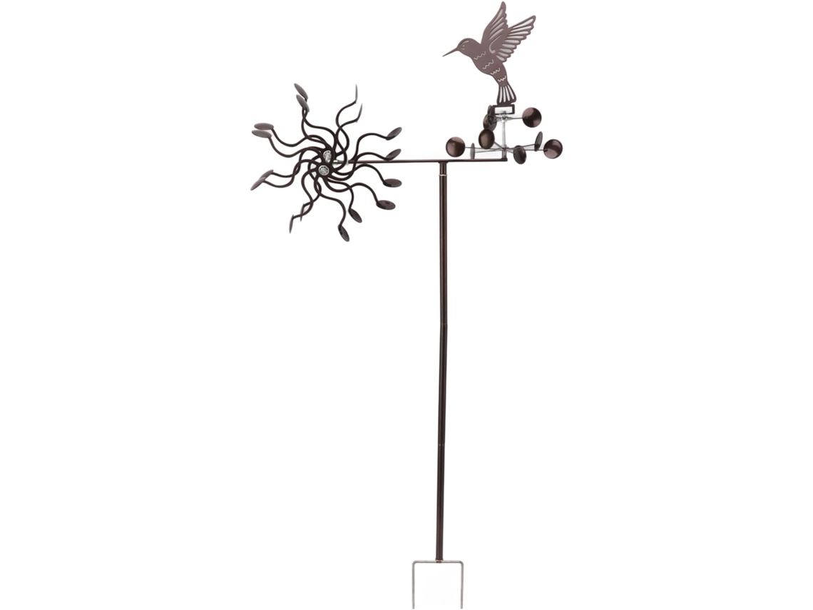 Decoración De Molino De Viento De Metal, Rotación Estable, Vibrante Adorno De Jardín Para Exteriores, Encantador