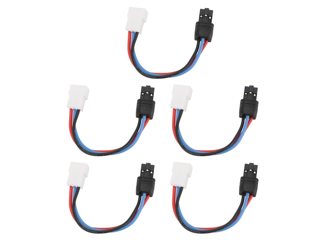 Adaptador De Batería De 5 Piezas Para Conector Macho A Hembra Ph2.0 Para Cargador Rc (3p)