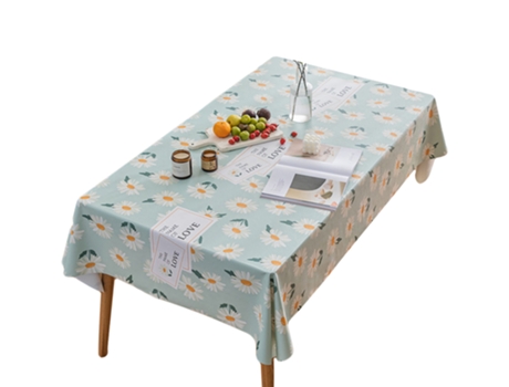 Mantel de jardín, mantel rectangular de PVC para mesa de café, mantel estilo 4