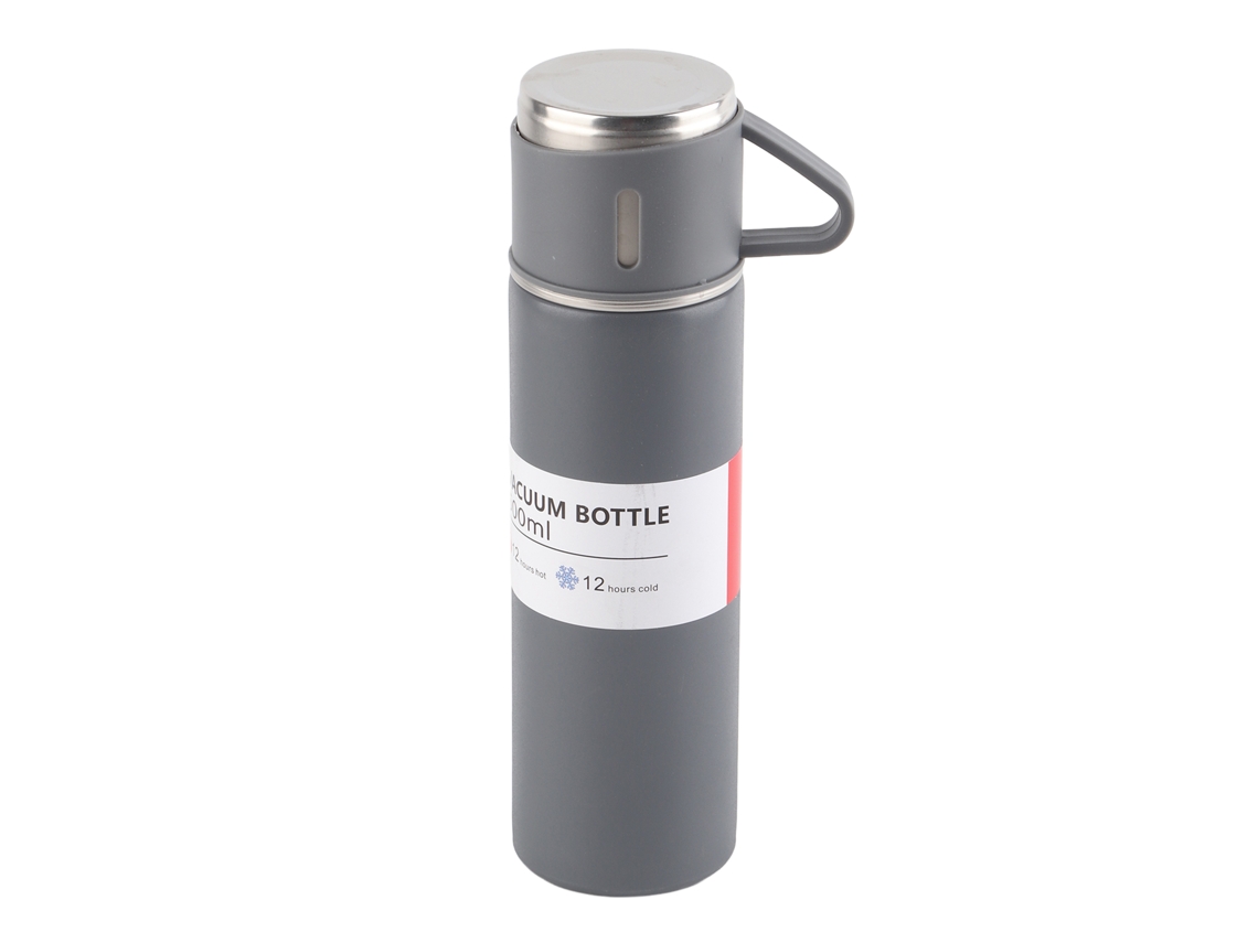 MEOIRUERY Vaso Térmico de Acero Inoxidable 500ml, Botella con Aislamiento al Vacío Portátil para Exterior