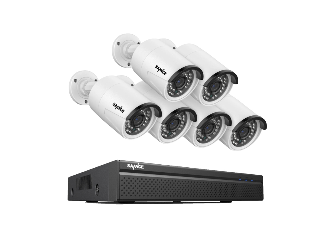 Sistema de videovigilancia Sannce con cámaras IP de 8 MP y POE I51FQ06 2T (2T)