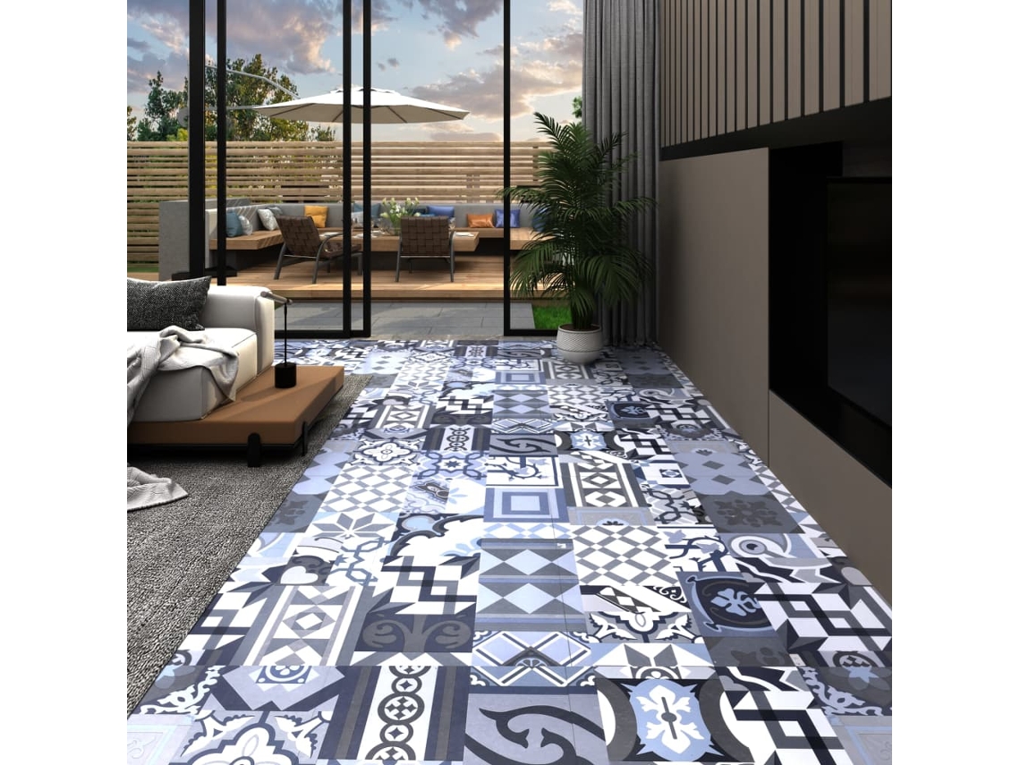 Lama Para Suelo Autoadhesiva Pvc Estampado Coloreado 5,11 M²
