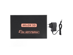Divisor De Interfaz Multimedia Hd 1 Entrada, 4 Salidas, Distribuidor De Vídeo Y Audio 4k 3840x2160
