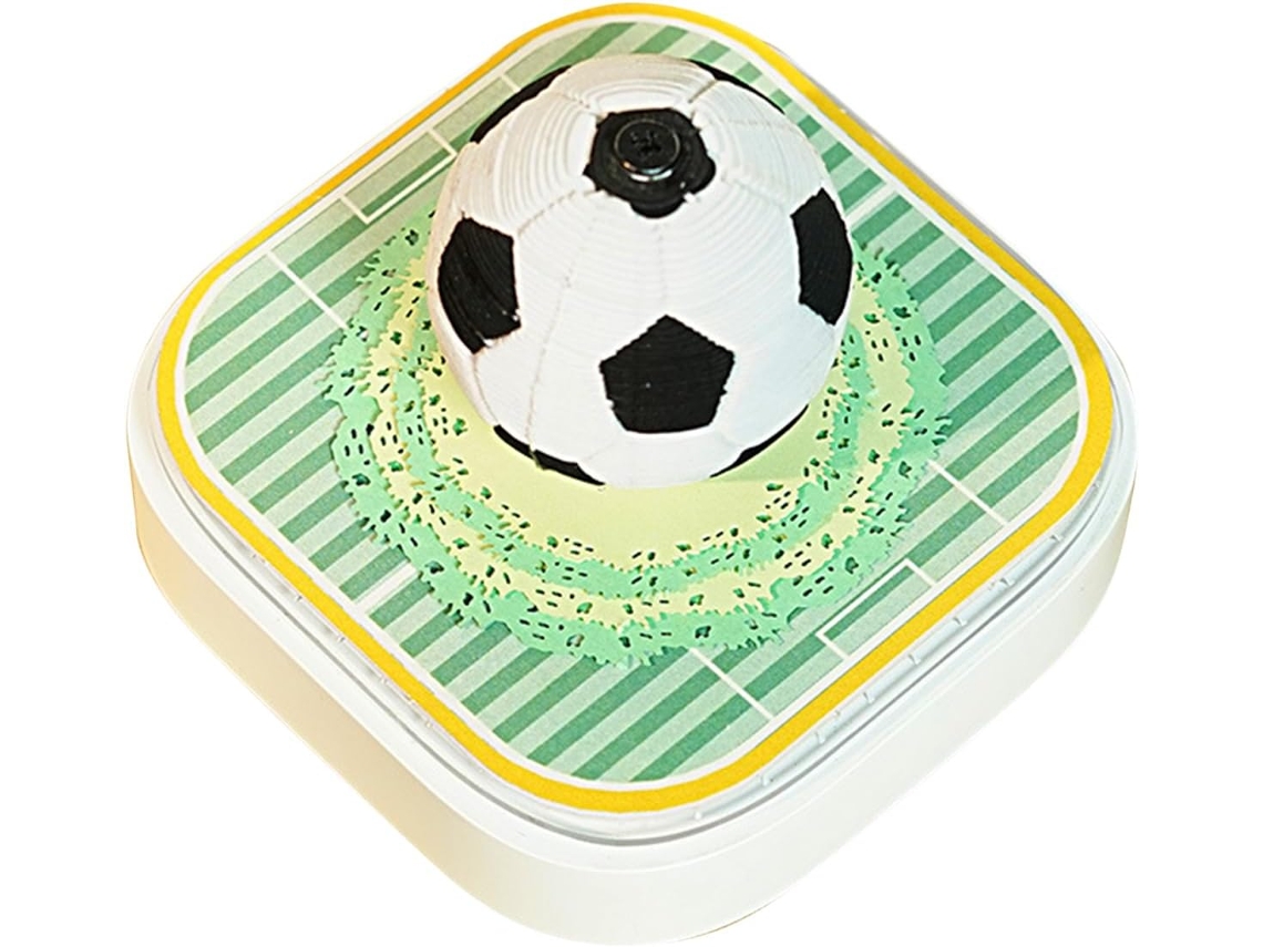 Calendario 3D 2026, bloc de notas de fútbol con iluminación LED, VAYOTOY