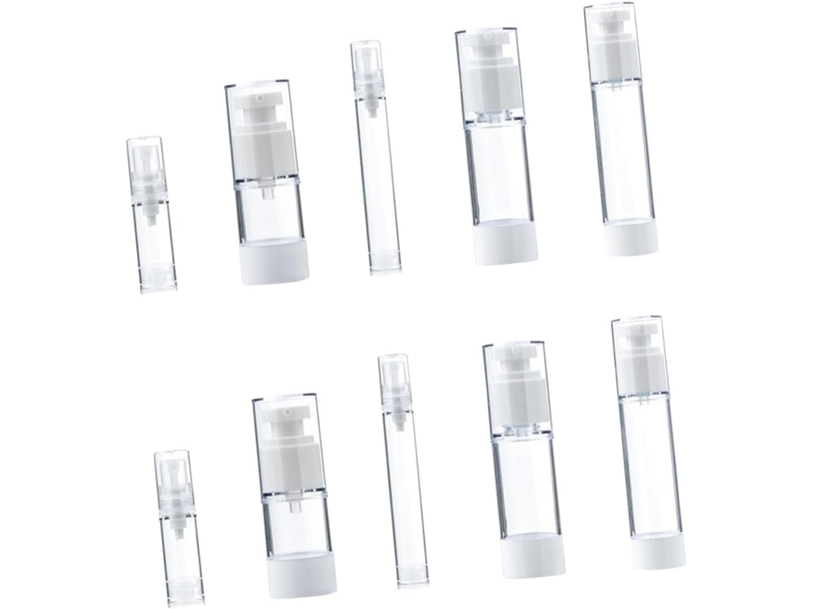 Juego De 10 Botellas De Plástico De Viaje Para Cosméticos, Lociones Y Dispensadores De Spray, Perfecto