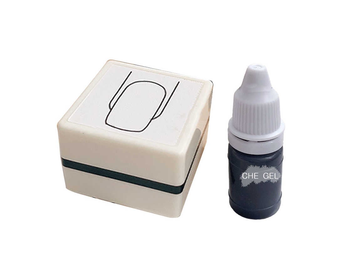 Rebe-stamper de hermosos patrones de uñas transparentes, delgados y portátiles para practicar el arte de uñas cuadradas.