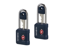 Juego de candado TSA azul Samsonite Revolution con llave