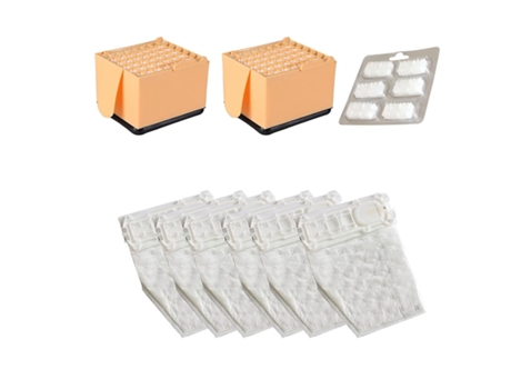 9x multi-conjuntos de sacos de filtro hepa para folletto vorwerk kobold vk135