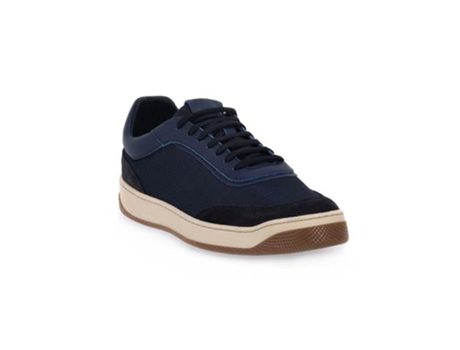 Zapatos de Hombre FRAU Blu Tecno Suede Piel Azul (42)