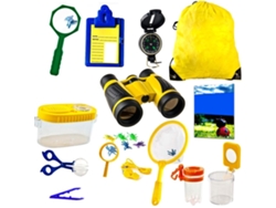 Mali kit de Explorador Outdoor com Binóculos, Bussola e Lupa para Crianças Aventureiros Presente para Meninos e Meninas