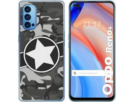 Carcasa Oppo Reno 4 5G TUMUNDOSMARTPHONE Camuflaje 02 Multicolor