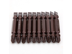 10 puntas magnéticas dobles para destornillador S2 H6.3x65mm Ph2/sl6 | Herramientas manuales | Sin marca