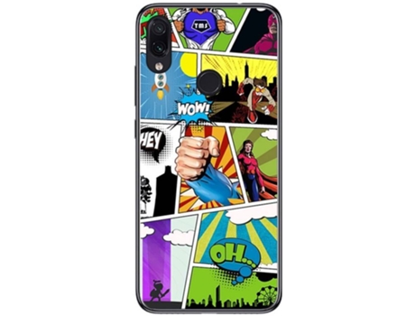Carcasa Xiaomi Redmi Note 7 TUMUNDOSMARTPHONE Comic Multicolor
