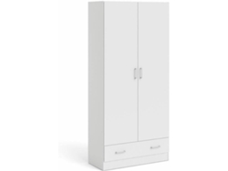 Armario Blanco con 2 puertas y 1 cajón TVILUM Lisboa (79,4 x 35,7 x 170,4 cm)
