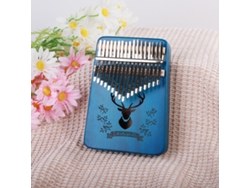 Piano de pulgar Kalimba de 17 teclas Siurn Blue Forest Deer