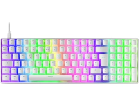 Teclado Gaming MARS Mkultrawres1 (Mecánico - Español - Blanco)