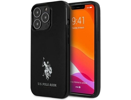 Carcasa Apple US POLO iPhone 13, 13 Pro Logo Negro