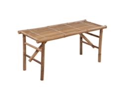 Maison Exclusive - Banco De Jardín Plegable Con Cojín Bambú 118 Cm