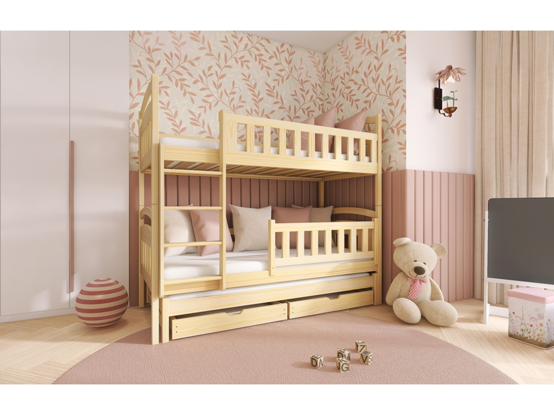 Litera FURNLUX Blanka (Beige, Madera Maciza - 98X188X164 Cm / 90X180 Cm)