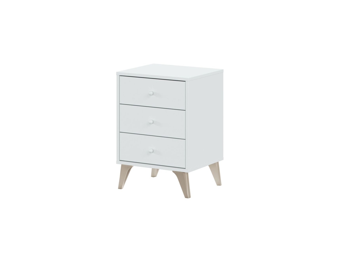 Mesita de noche Sweet Blanco Artik (Blanco Mate) 40 x 56 x 33,5 cm
