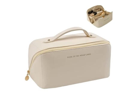 Bolsa de cosméticos de viaje, bolsa de aseo, bolsa de maquillaje de viaje, organizador de bolsas de cosméticos con compartimento DREAM5