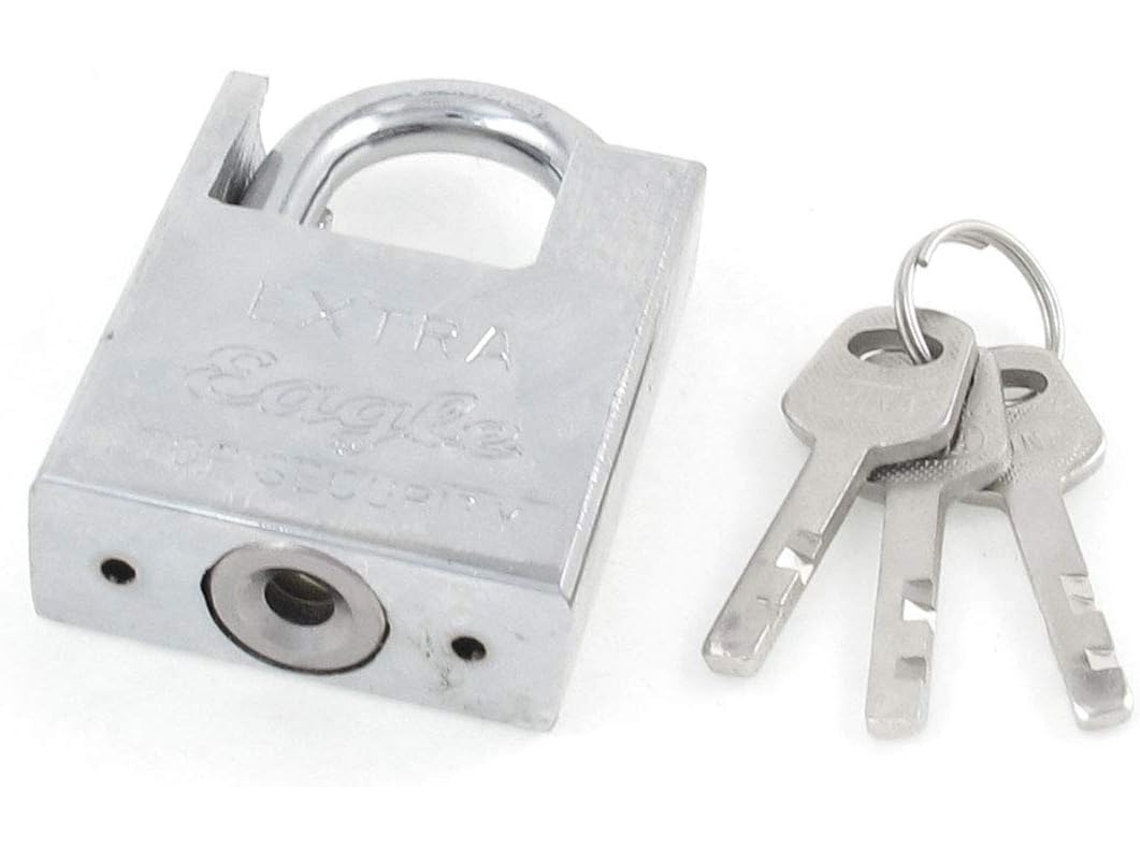 Candado De Seguridad Metálico Para Puerta De Armario De Habitación Con 3 Llaves