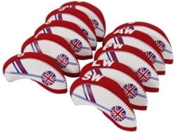 Fundas para palos de golf, juego de 10, neopreno, marca nacional (rojas)