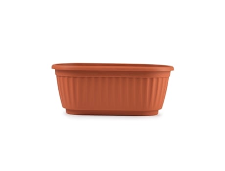 Jardinera Ovalada 25 Cm Ideal Interior Y/O Exterior Terracota PLASTIC FORTE