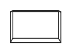 Mesa Consola | Mesa De Entrada | Mesa De Apoyo Vidrio Templado Negro 120x35x75 Cm
