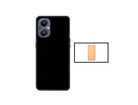 Funda Ceramica Full Cover Proteção Traseira para Oppo Oppo Reno Reno7 Lite GIFT4ME Negro