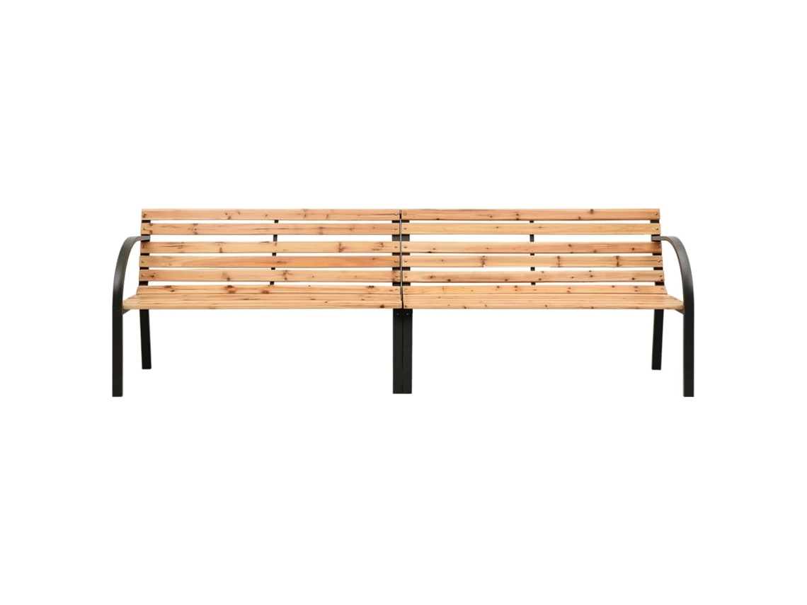 Maison Exclusive - Banco Doble De Jardín Madera Maciza De Abeto 225 Cm