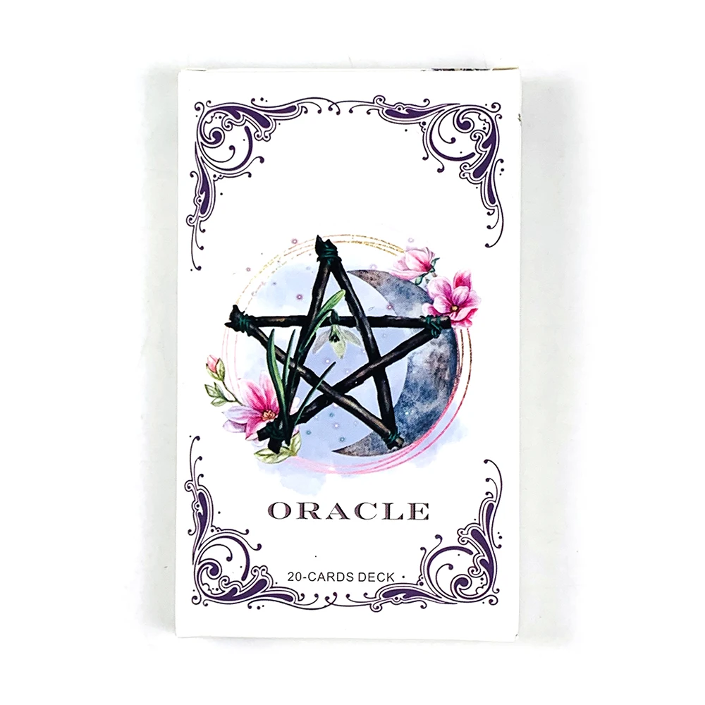Un Juego De 20 Cartas Oráculo De Estilo Moderno, Vívidamente Ilustradas Y Acompañadas De Una Guía De Fácil Lectura.