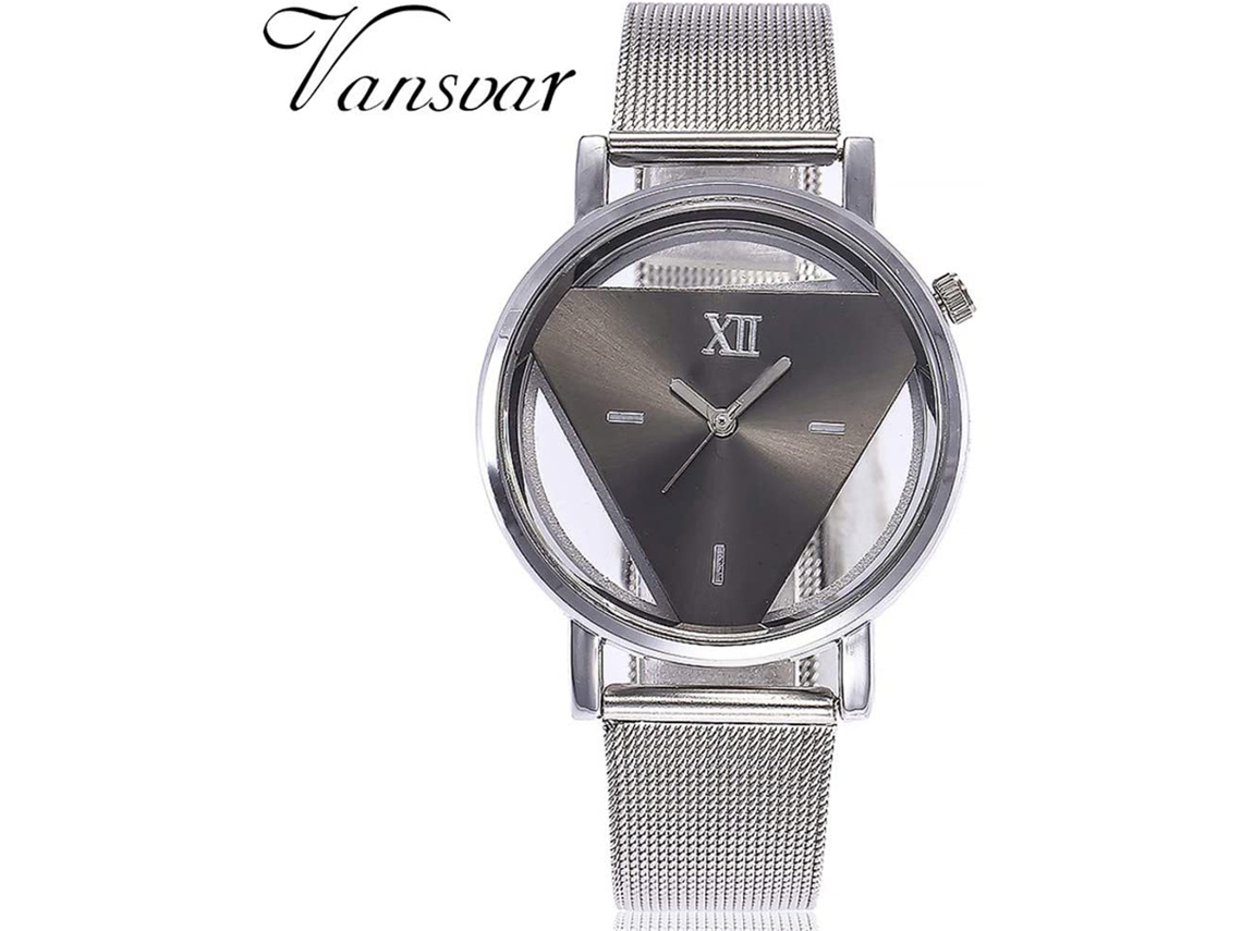 Reloj De Pulsera Analógico De Aleación Informal Y A La Moda Con Pantalla De Cuarzo (blanco)