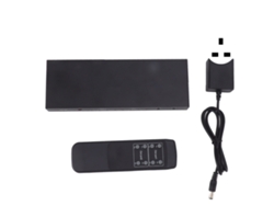 Conmutador Matricial 4x2 Con Salida Hd, Divisor De Audio Y Vídeo De Aluminio Para Cine En Casa, Reino Unido, 100-240 V
